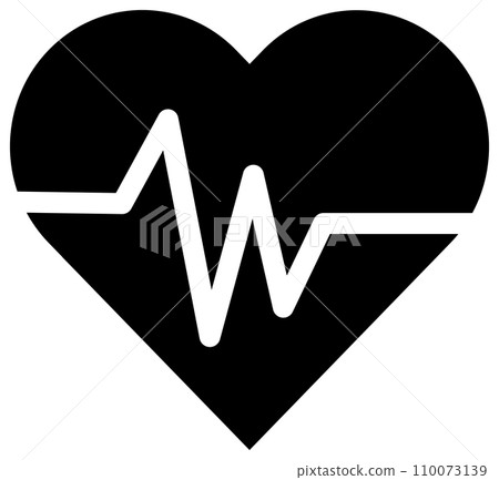 心臟心電圖示黑色 110073139