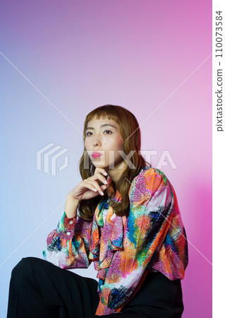 酷酷的女性美女肖像 酷酷的女性美女肖像 110073584