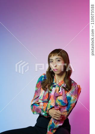 酷酷的女性美女肖像 酷酷的女性美女肖像 110073588