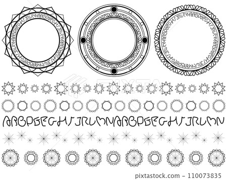 魔術圈裝飾尺套裝 6 黑色 110073835