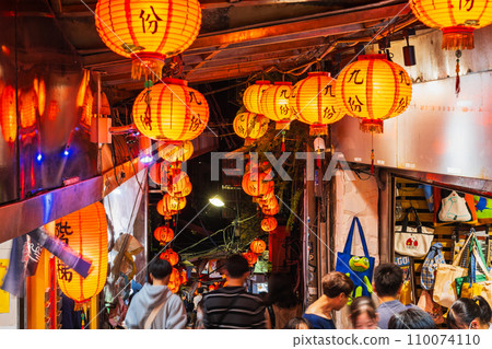 Jiufen Main Street with Stone Steps Shuqi Road 110074110