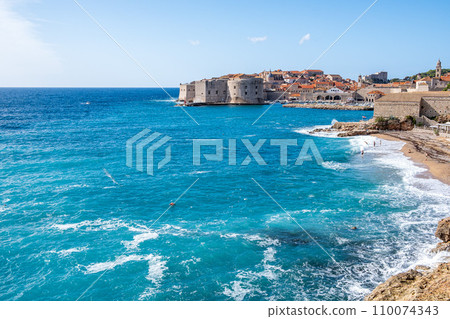 Beautiful Dubrovnik coastline 110074343