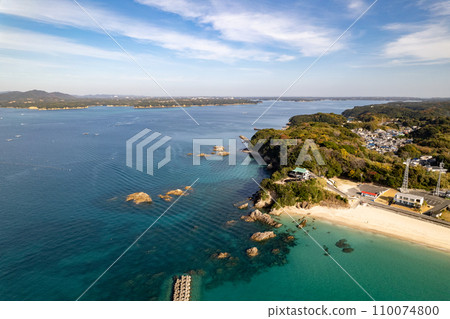 Goza Shirahama Beach (aerial photography by drone) Goza Shirahama Beach (aerial photography by drone) 110074800