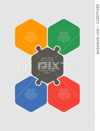 Vector diagram infographic process on 4 steps Vector diagram infographic process on 4 steps 110075489