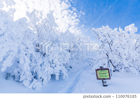 Snow Monster, World of Blue and White, Shiga Prefecture, Road to the Winter Summit of Mt. Ibuki, Japan's 100 Famous Mountains 110076185