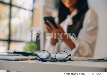 Co working conference, Business team meeting present, investor executive colleagues discussing new plan financial graph data on outdoors office table with laptop and tablet, Finance, accounting 110078218