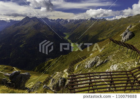 Mountain landscape of the Stubai Alps 110079888