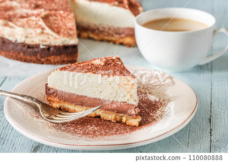 Bittersweet chocolate cheesecake 110080888