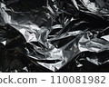 Crinkled Silver Foil Texture 110081982