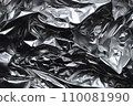 Crinkled Silver Foil Texture 110081990