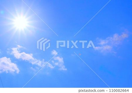 藍天和雲彩背景/紋理 110082664