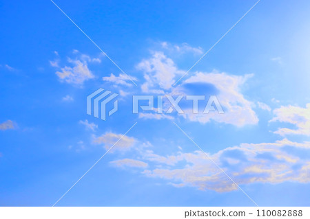 Blue sky and clouds background/texture 110082888