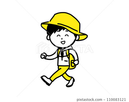 Outdoor male smile illustration Outdoor male smile illustration 110083121
