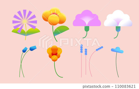 Textured Flower collection 110083621