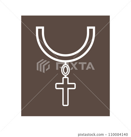 cross necklace icon cross necklace icon 110084140
