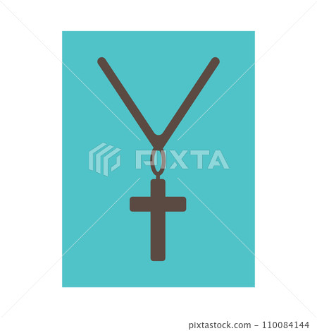 cross necklace icon 110084144