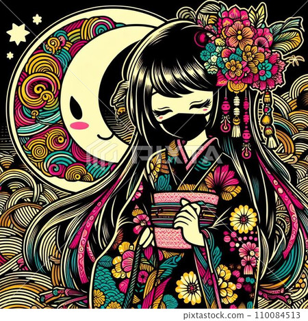 一個穿著和服的女人 110084513