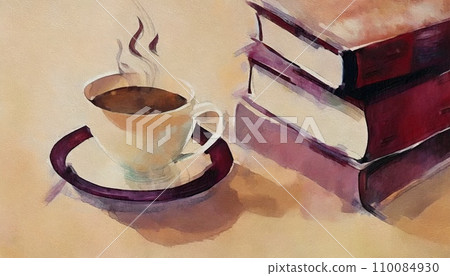 Holiday reading slumber time illustration 110084930