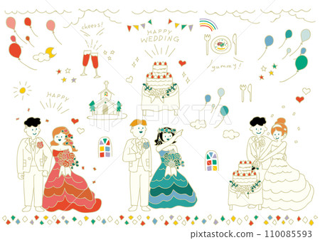 happy wedding! bridal material set happy wedding! bridal material set 110085593