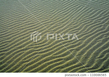 Natural formations: wind ripples on the sandy beach Natural formations: wind ripples on the sandy beach 110086565