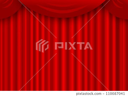 Red curtain stage 110087041