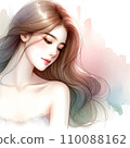 美麗的女人俯視AI生成 110088162