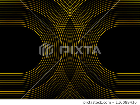 Golden linear pattern abstract geometric tech background Golden linear pattern abstract geometric tech background 110089436