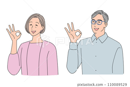 Okay senior couple 110089529