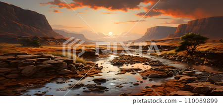 Deep Desert Rims is a stunning geological formation. They are essentially ephemeral streams that erode the desert landscape during infrequent periods of heavy rain. The patterns are often stunning. 110089899