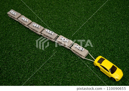 Image of cars and various taxes 110090655