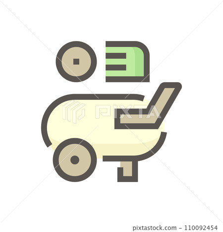 Car paint and repair service tool vector icon design, 48x48 pixel perfectand editable stroke. Car paint and repair service tool vector icon design, 48x48 pixel perfectand editable stroke. 110092454