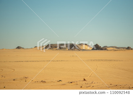The beautiful scenery of the Nubian Desert in southern Egypt The beautiful scenery of the Nubian Desert in southern Egypt 110092548