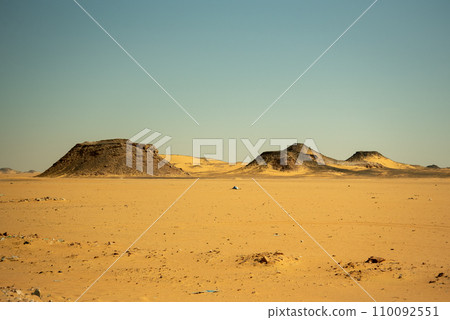 The beautiful scenery of the Nubian Desert in southern Egypt The beautiful scenery of the Nubian Desert in southern Egypt 110092551