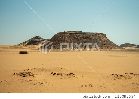 The beautiful scenery of the Nubian Desert in southern Egypt The beautiful scenery of the Nubian Desert in southern Egypt 110092554