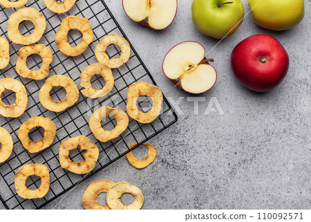 Dried apple chips Dried apple chips 110092571
