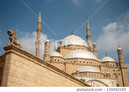 Very beautiful scenery of Mohamed Ali Mosque in Cairo, Egypt 110092580