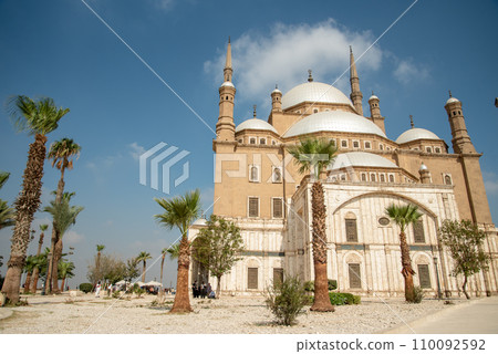 Very beautiful scenery of Mohamed Ali Mosque in Cairo, Egypt 110092592