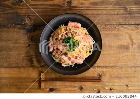 Mentaiko soy milk cream pasta 110092844