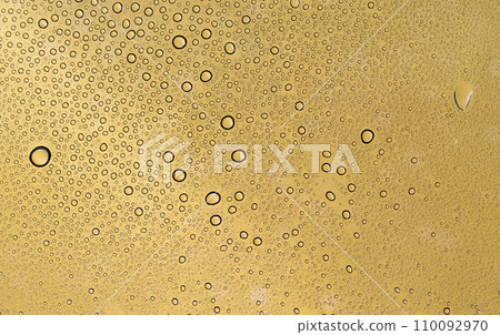 Water droplets attached to the glass Water droplets attached to the glass 110092970