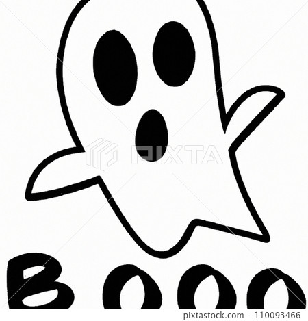 Ghostly vision in white robes scream and fly on white background. Ghost in terrible dream. Mystical atmosphere. Halloween, All Hallows Eve, All Saints Eve. Hallucinations, delusions, mental illness 110093466
