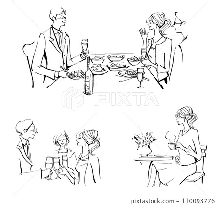 meal man and woman toast champagne coffee cafe arranged marriage wedding meal man and woman toast champagne coffee cafe arranged marriage wedding 110093776