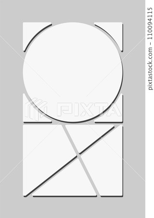 Template collage of five frames, images, photos 110094115
