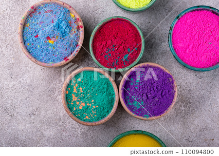 Gulal colors for Indian Holi festival Gulal colors for Indian Holi festival 110094800