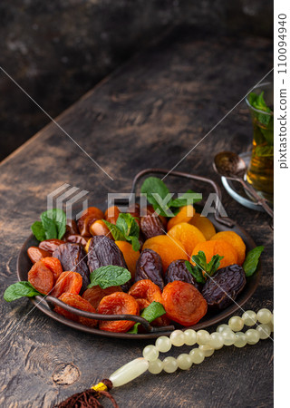 Ramadan iftar traditional desserts baklava and dates Ramadan iftar traditional desserts baklava and dates 110094940