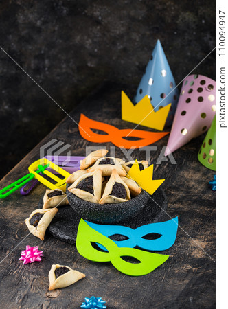Jewish holiday Purim celebration concept Jewish holiday Purim celebration concept 110094947