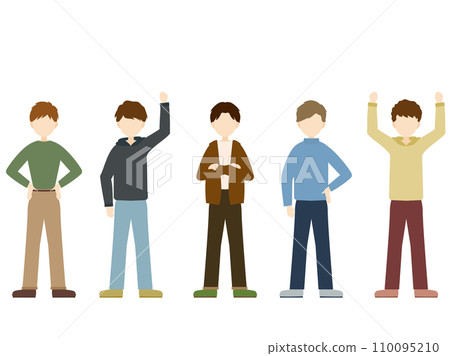 Various men posing Various men posing 110095210
