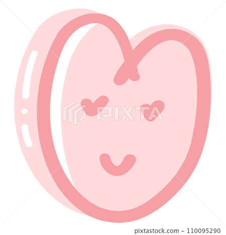 Heart With Happy Face Heart With Happy Face 110095290