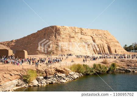 Very beautiful scenery of Abu Simbel temple 110095702