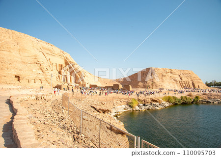 Very beautiful scenery of Abu Simbel temple 110095703