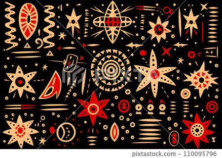 Traditional African pattern 110095796